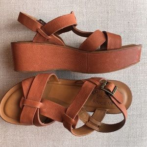 Kork-Ease Ande Platform Sandal In Rust